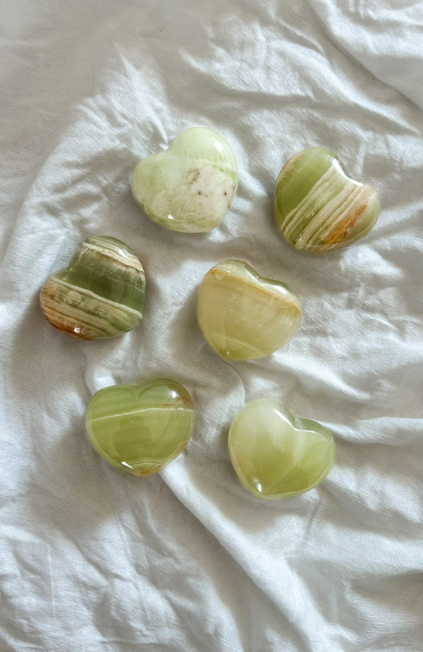 cuore in Oceanite Verde